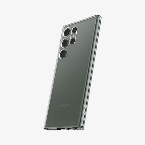 ACS05610 - Galaxy S23 Ultra Case Liquid Crystal in crystal clear showing the back